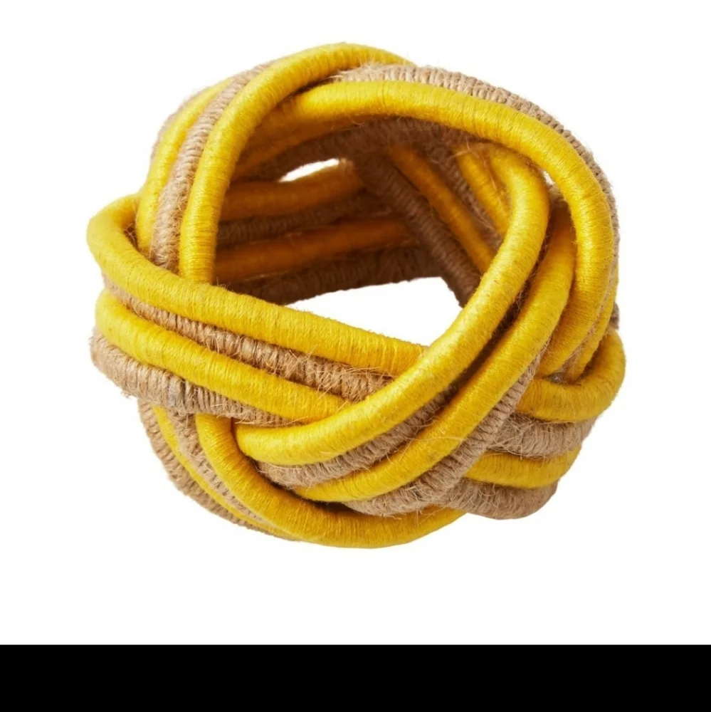 Woven Napkin Rings Set of 4 Box Pioneer Woman New Natural Materials
